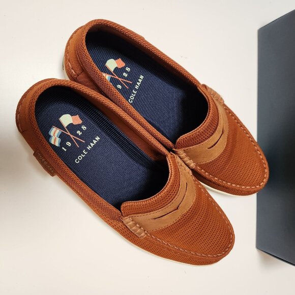 Cole Haan Nantucket Knit Loafer 8.5M British Tan With Box C28562 - Picture 6 of 16